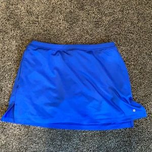 Blue tennis skort